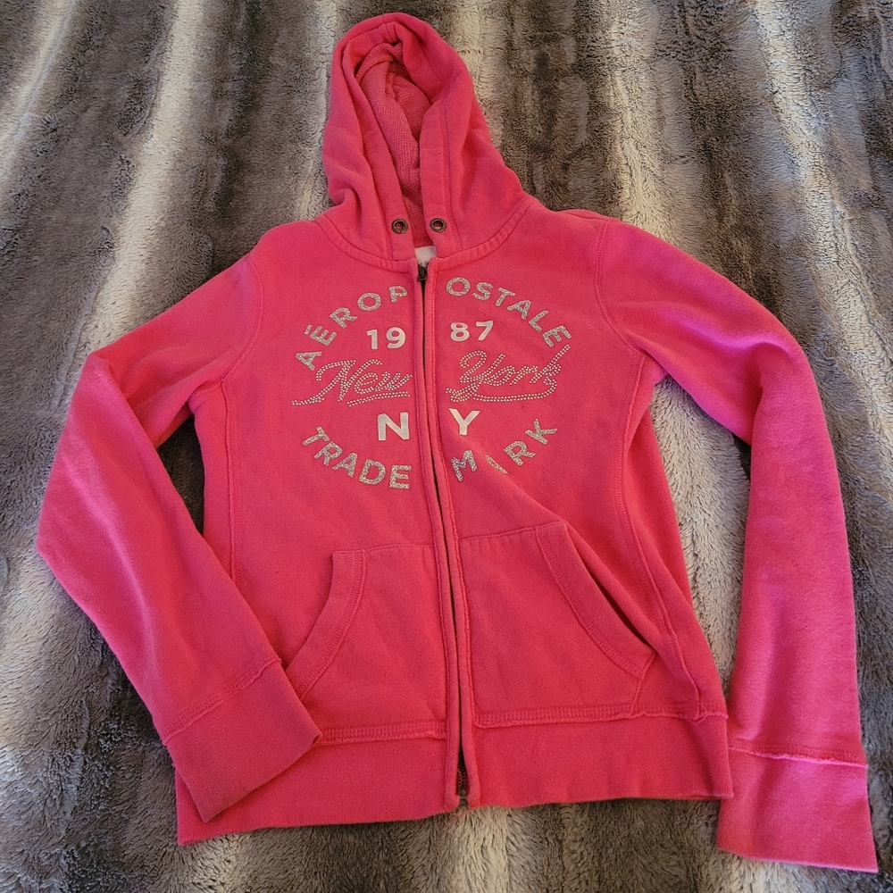 VINTAGE Aeropostale zip up hoodie size xs